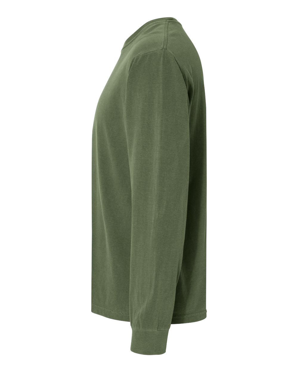Garment-Dyed Heavyweight Long Sleeve T-Shirt - DirectSide - B08108643 - Hemp