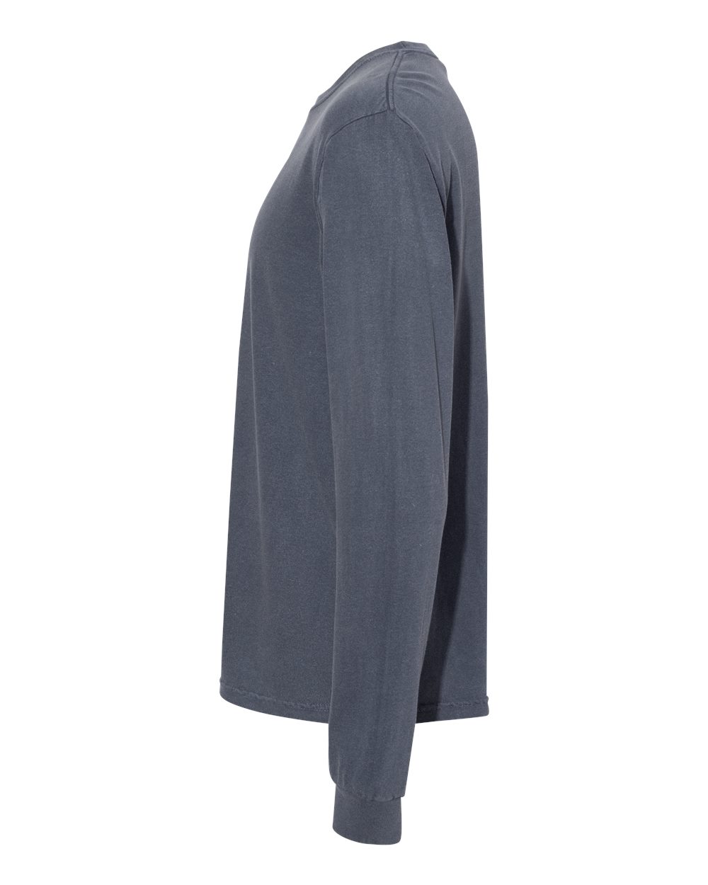 Garment-Dyed Heavyweight Long Sleeve T-Shirt - DirectSide - B08108653 - Denim