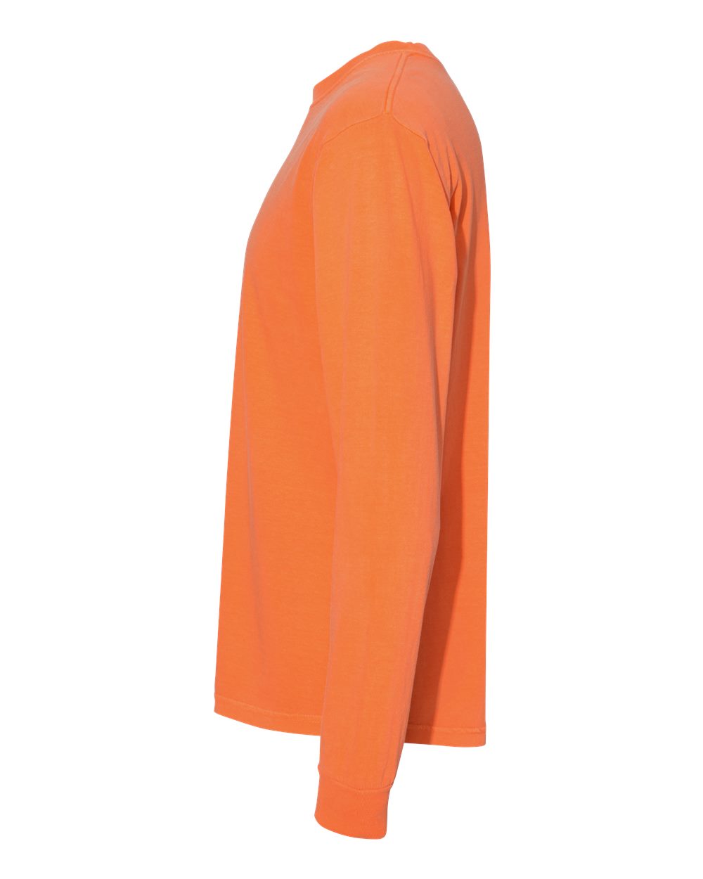 Garment-Dyed Heavyweight Long Sleeve T-Shirt - DirectSide - B08108663 - Burnt Orange