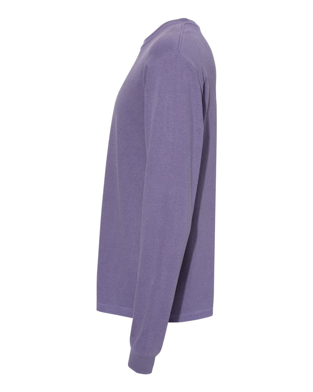 Garment-Dyed Heavyweight Long Sleeve T-Shirt - DirectSide - B08108673 - Grape