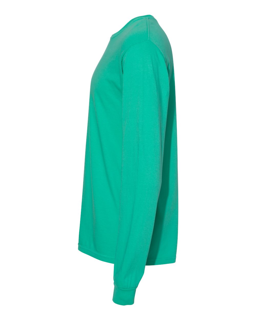 Garment-Dyed Heavyweight Long Sleeve T-Shirt - DirectSide - B08108743 - Island Green
