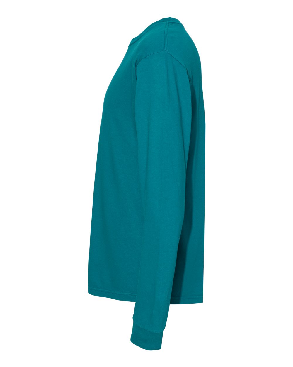 Garment-Dyed Heavyweight Long Sleeve T-Shirt - DirectSide - B08108793 - Topaz Blue