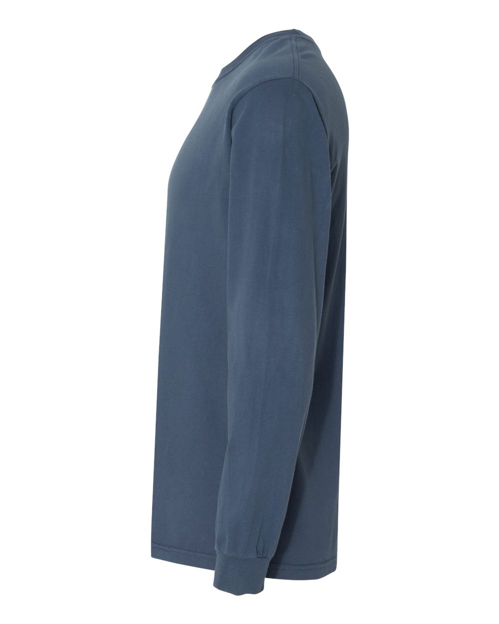 Garment-Dyed Heavyweight Long Sleeve T-Shirt - DirectSide - B08108863 - Midnight