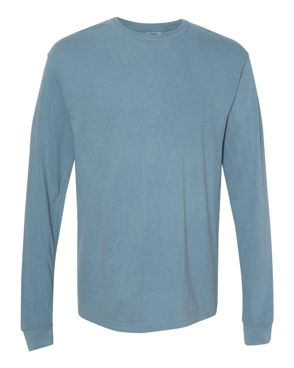 Garment-Dyed Heavyweight Long Sleeve T-Shirt - Front - B08108373 - Ice Blue