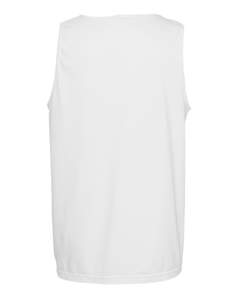 Garment-Dyed Heavyweight Tank Top - Back - B09808002 - White