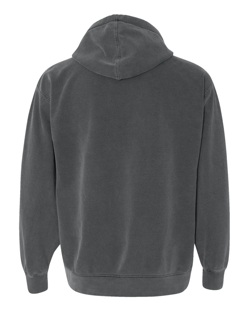 Unisex Garment-Dyed Hooded Sweatshirt - Back - B70108093 - Pepper