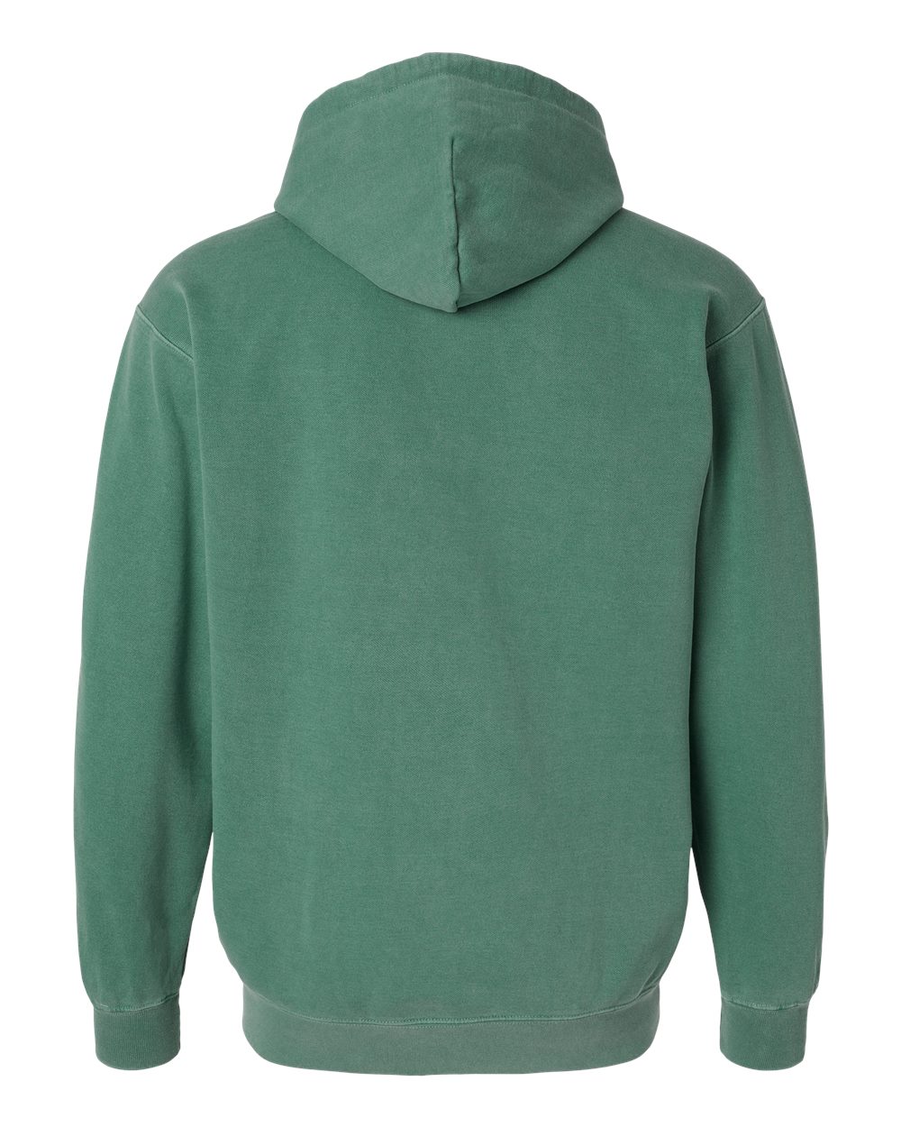 Unisex Garment-Dyed Hooded Sweatshirt - Back - B70108393 - Light Green