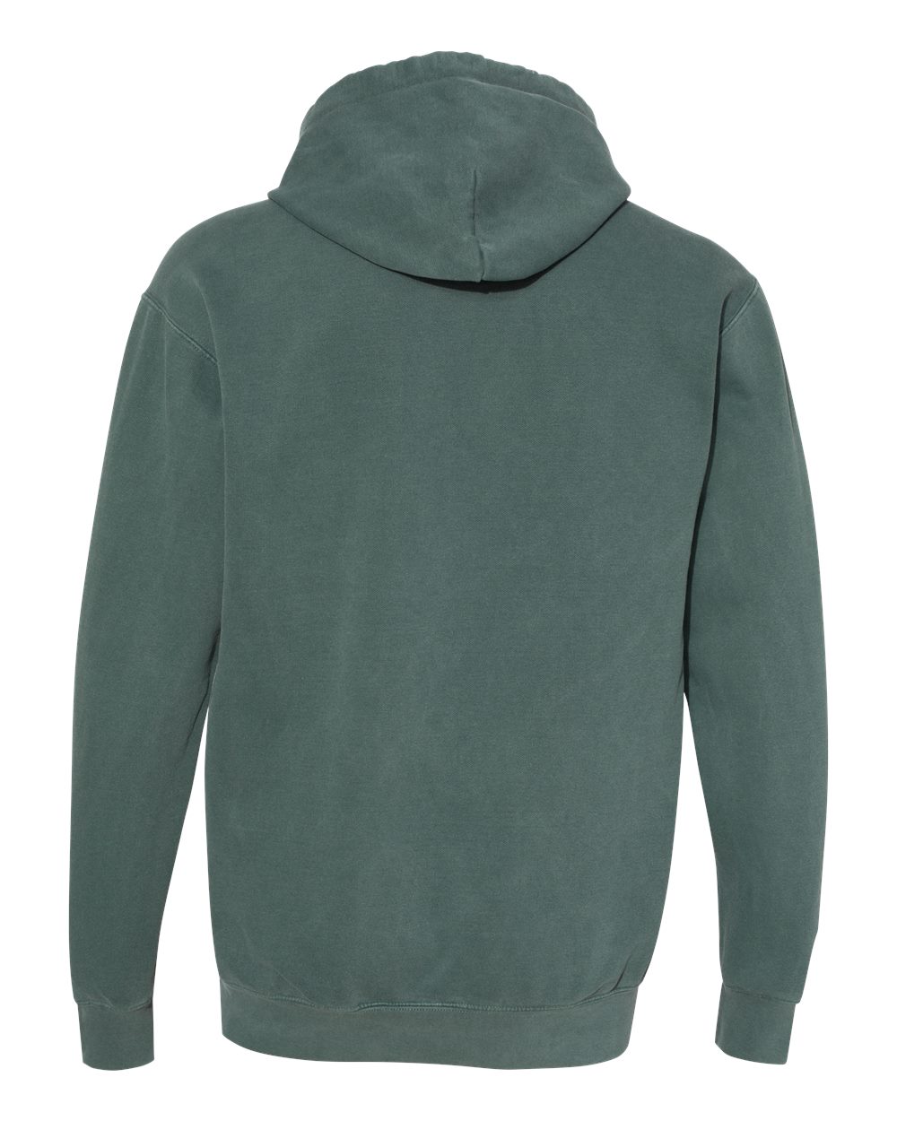 Unisex Garment-Dyed Hooded Sweatshirt - Back - B70108763 - Blue Spruce