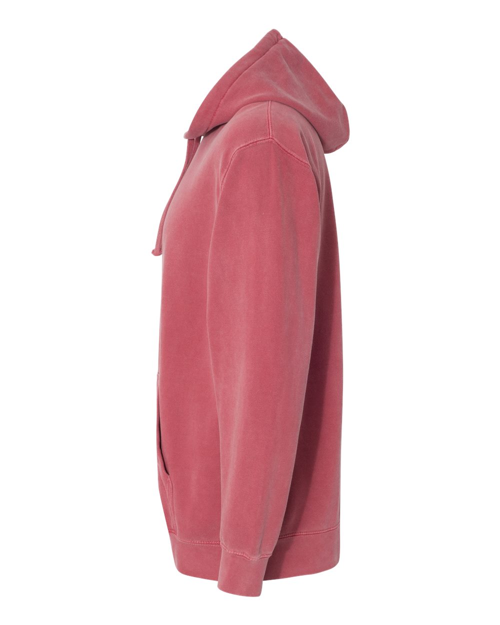 Unisex Garment-Dyed Hooded Sweatshirt - DirectSide - B70108223 - Crimson