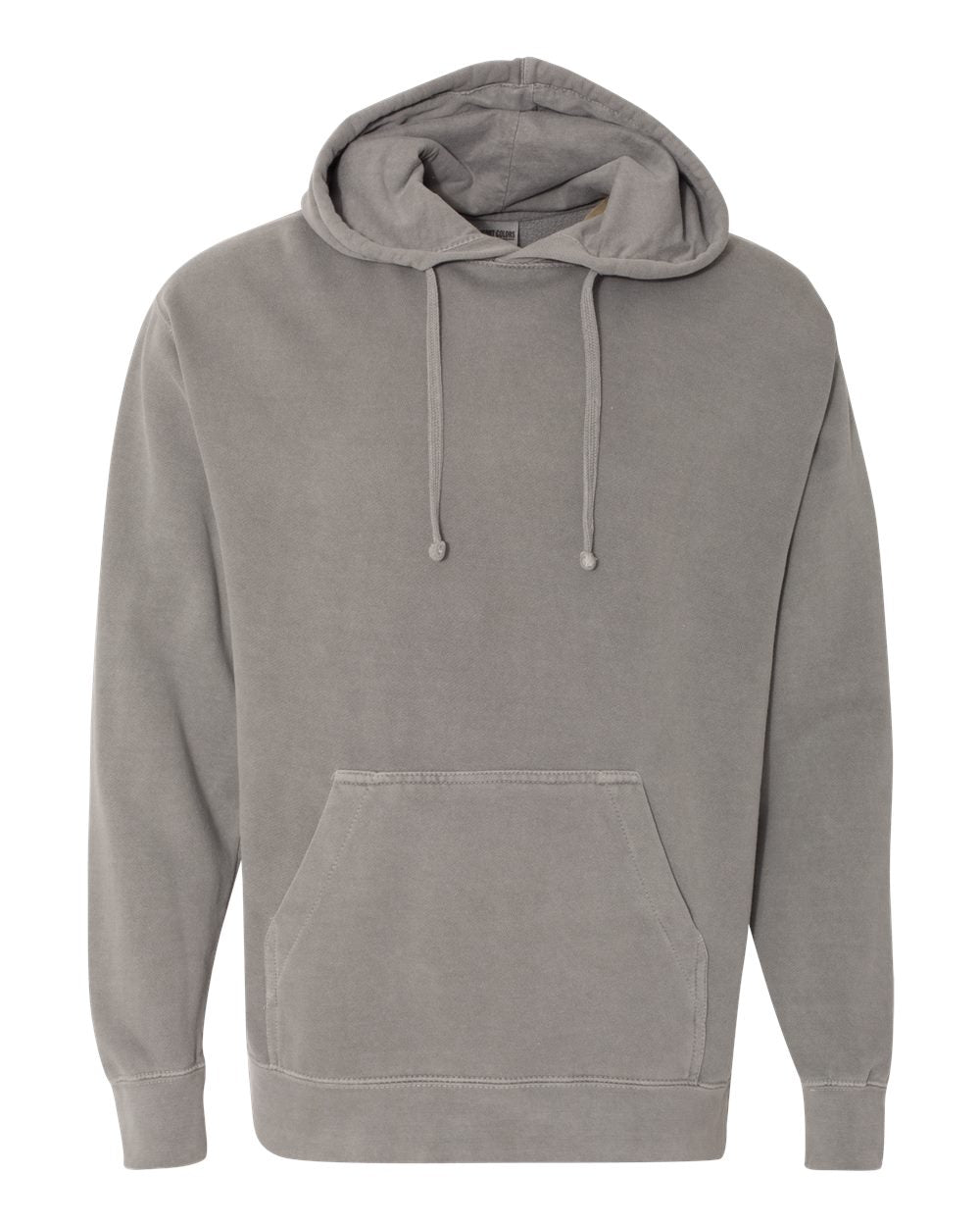 Unisex Garment-Dyed Hooded Sweatshirt - Front - B70108583 - Grey