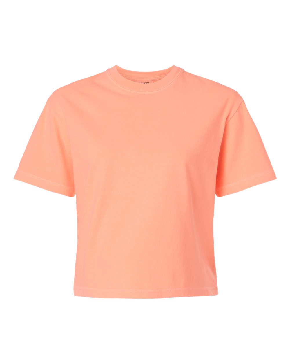 Women's Heavyweight Boxy T-Shirt - Front - B18008113 - Neon Cantaloupe