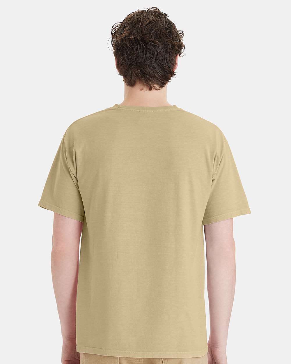 Unisex Botanical Dyed T-Shirt - OnModelBack - B11100123 - Botanical Pomegranate Rind