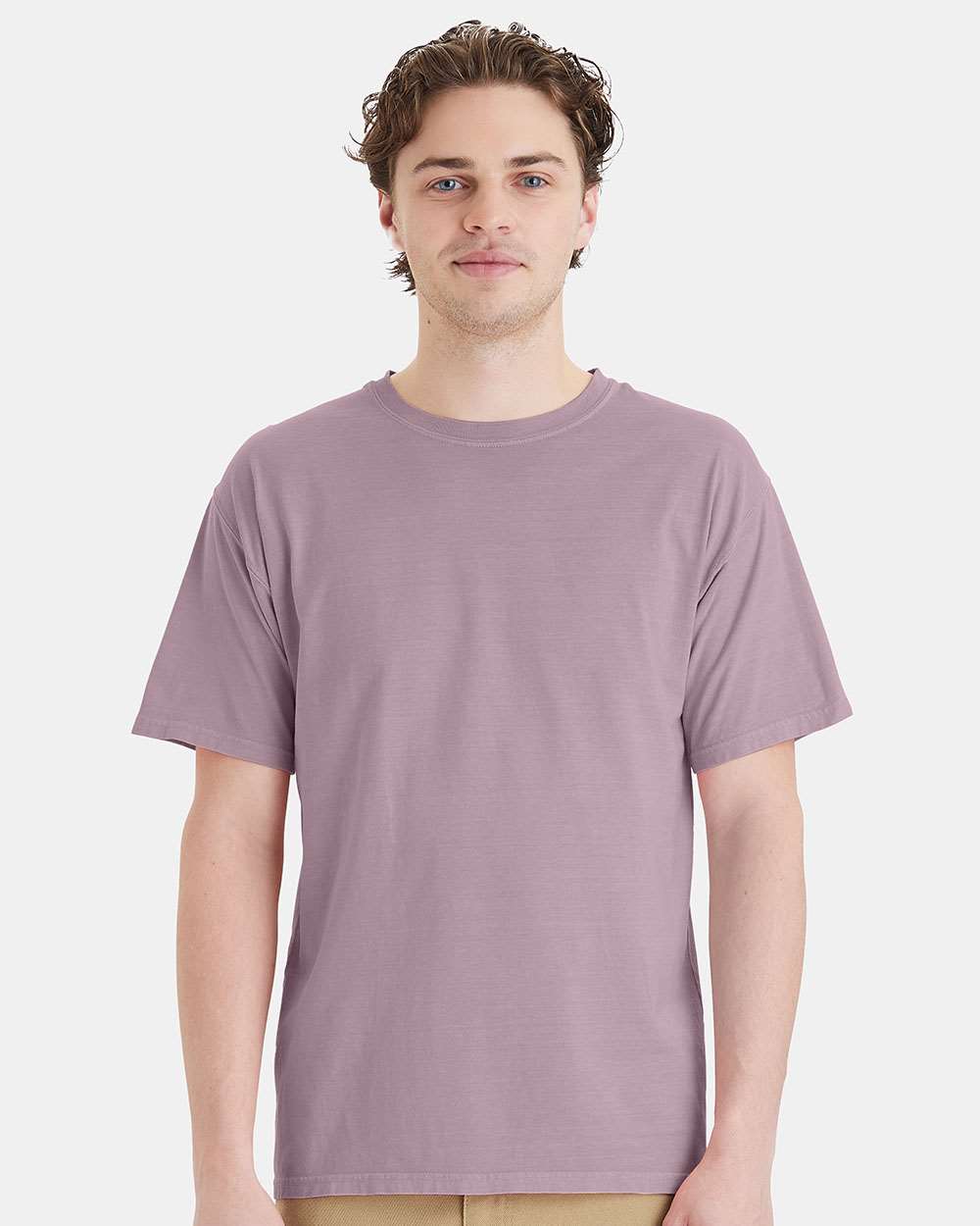 Unisex Botanical Dyed T-Shirt - OnModelFront - B11100113 - Botanical Nimbus