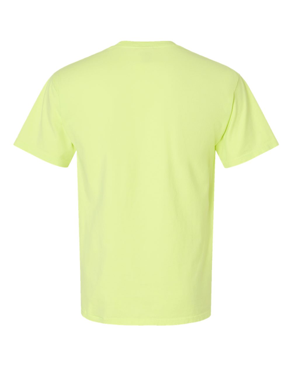 Men's Garment-Dyed T-Shirt - Back - B35100103 - Chic Lime