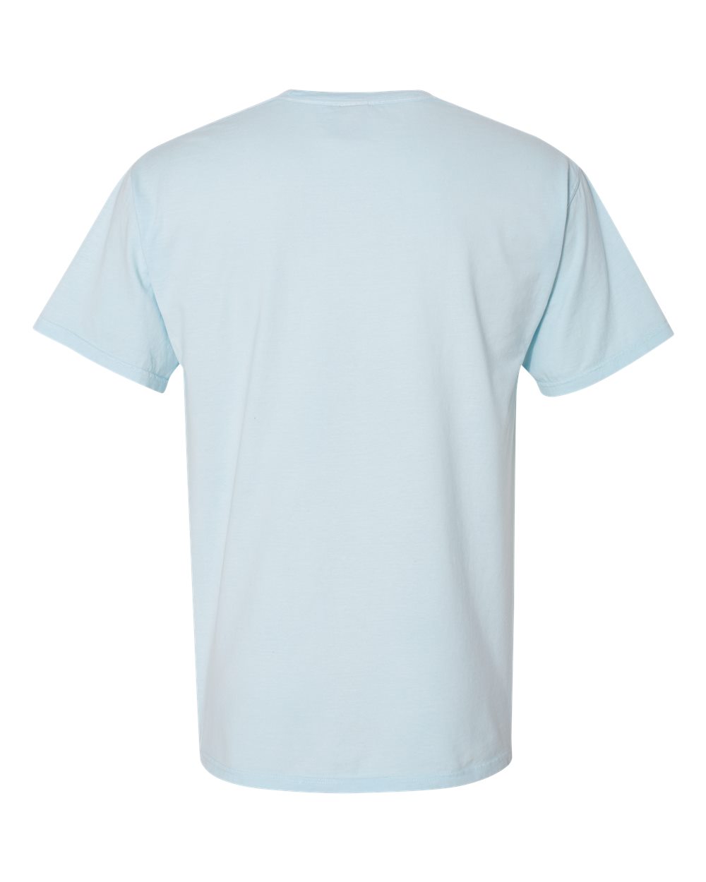 Men's Garment-Dyed T-Shirt - Back - B35100263 - Soothing Blue