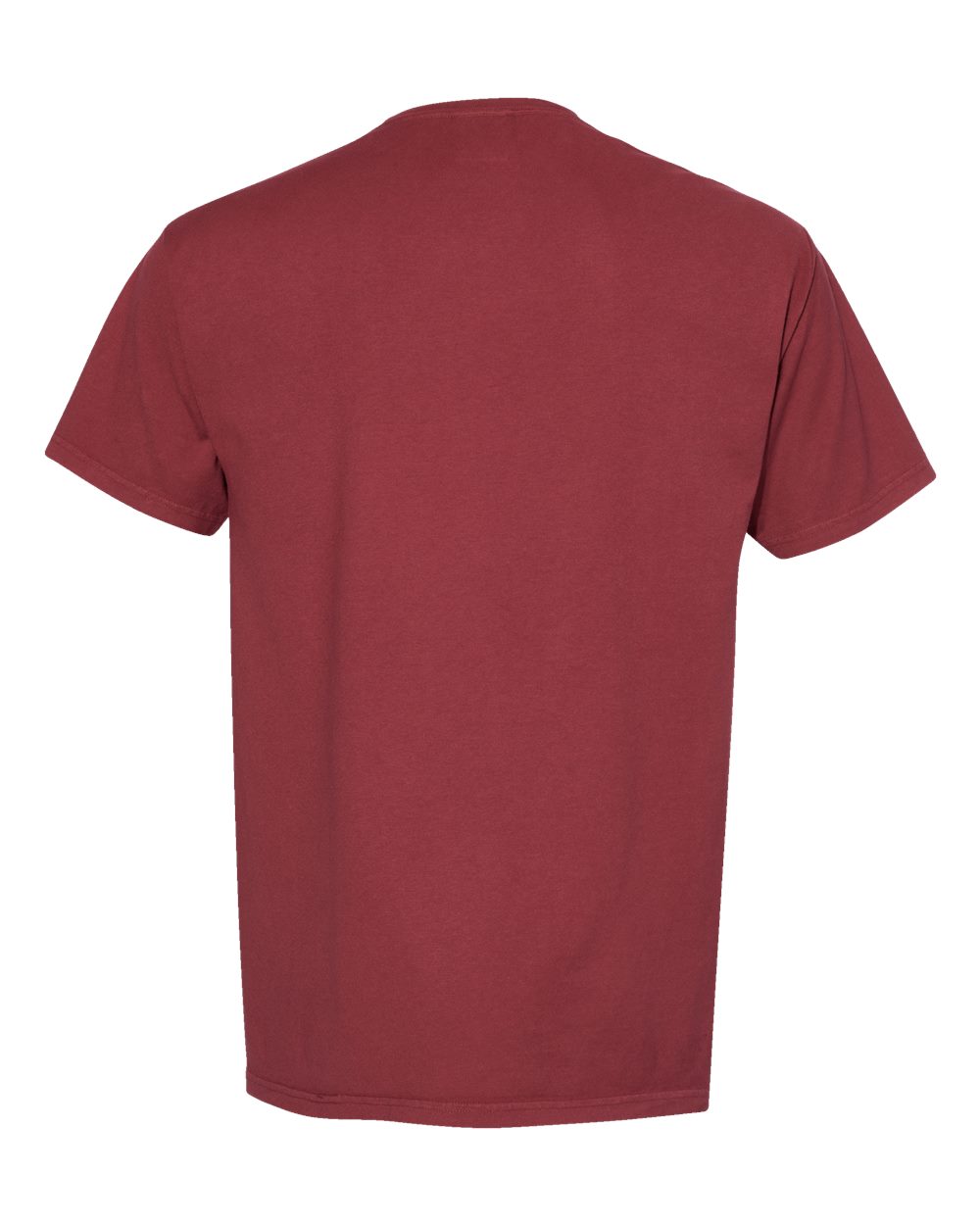Men's Garment-Dyed T-Shirt - Back - B35100322 - Cayenne