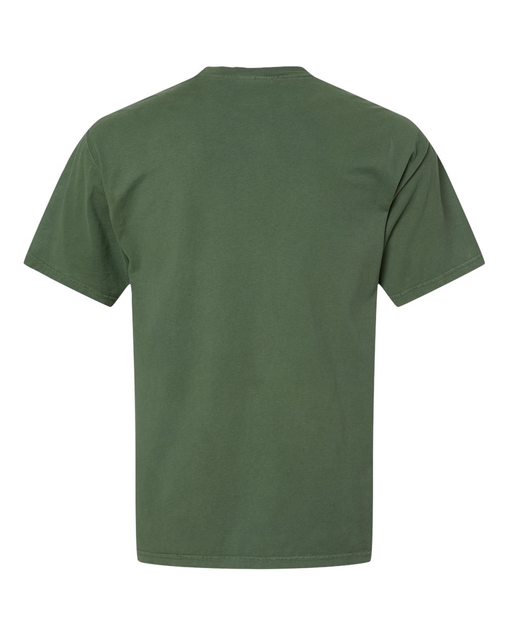 Men's Garment-Dyed T-Shirt - Back - B35100623 - Moss