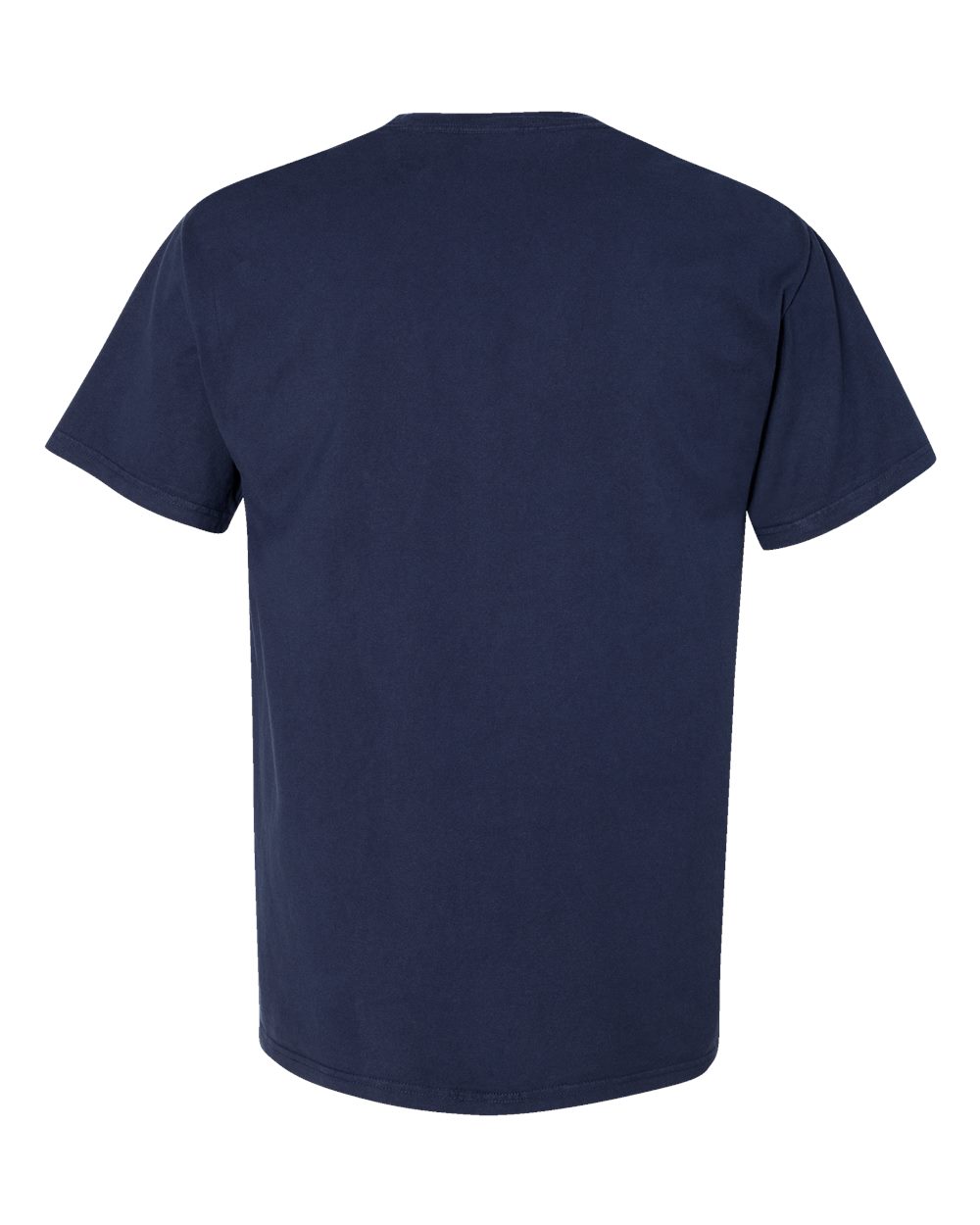 Men's Garment-Dyed T-Shirt - Back - B35100653 - Navy