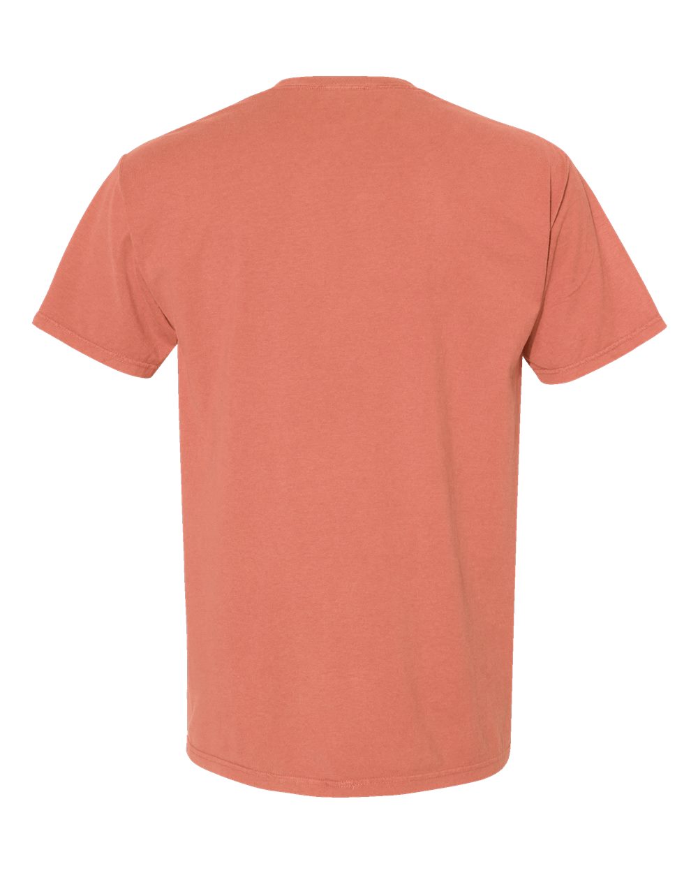 Men's Garment-Dyed T-Shirt - Back - B35100663 - Clay