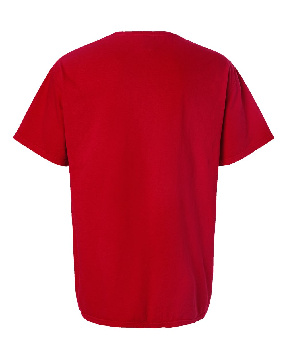 Men's Garment-Dyed T-Shirt - Back - B35100733 - Athletic Red
