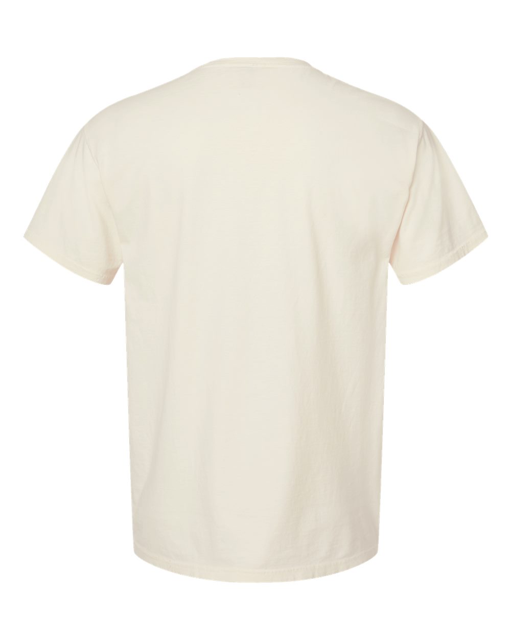 Men's Garment-Dyed T-Shirt - Back - B35100763 - Parchment