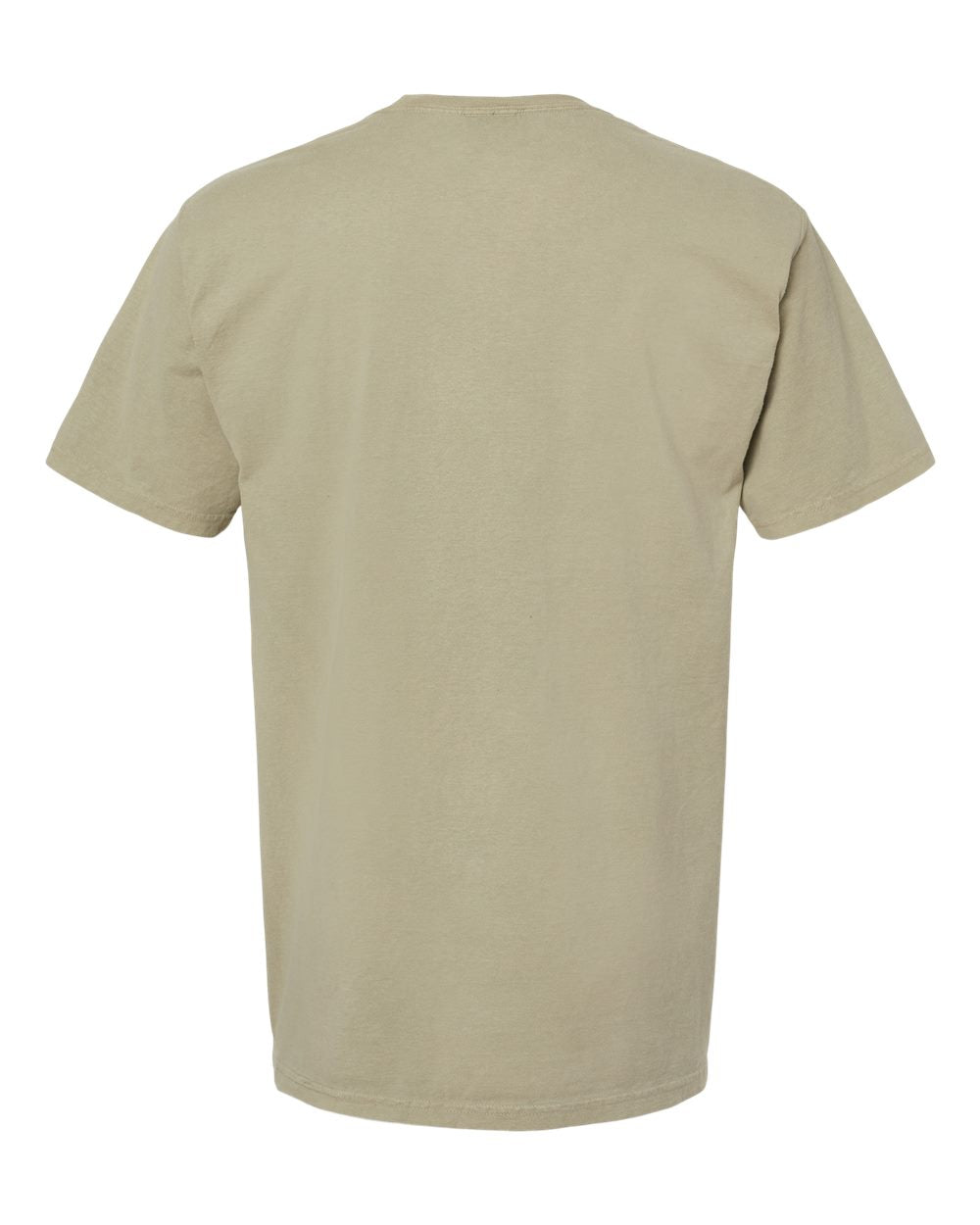 Men's Garment-Dyed T-Shirt - Back - B35100773 - Faded Fatigue