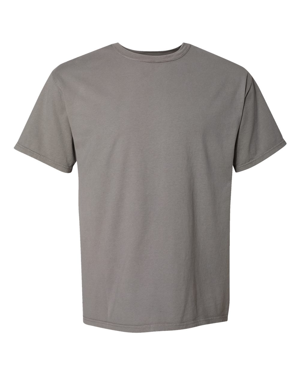 Men's Garment-Dyed T-Shirt - Front - B35100133 - Concrete Grey