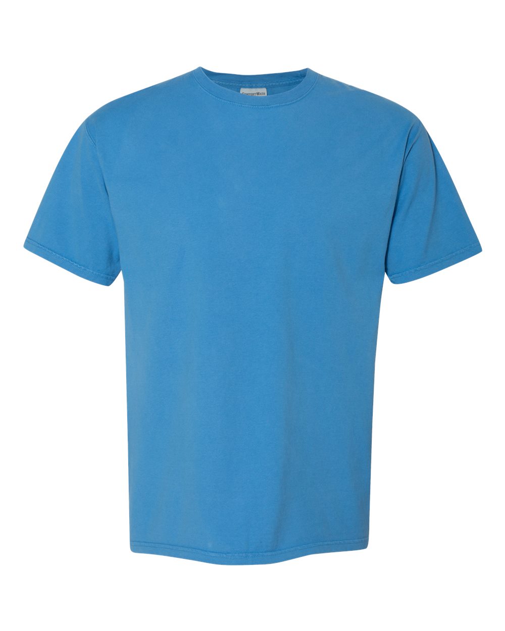 Men's Garment-Dyed T-Shirt - Front - B35100253 - Summer Sky Blue