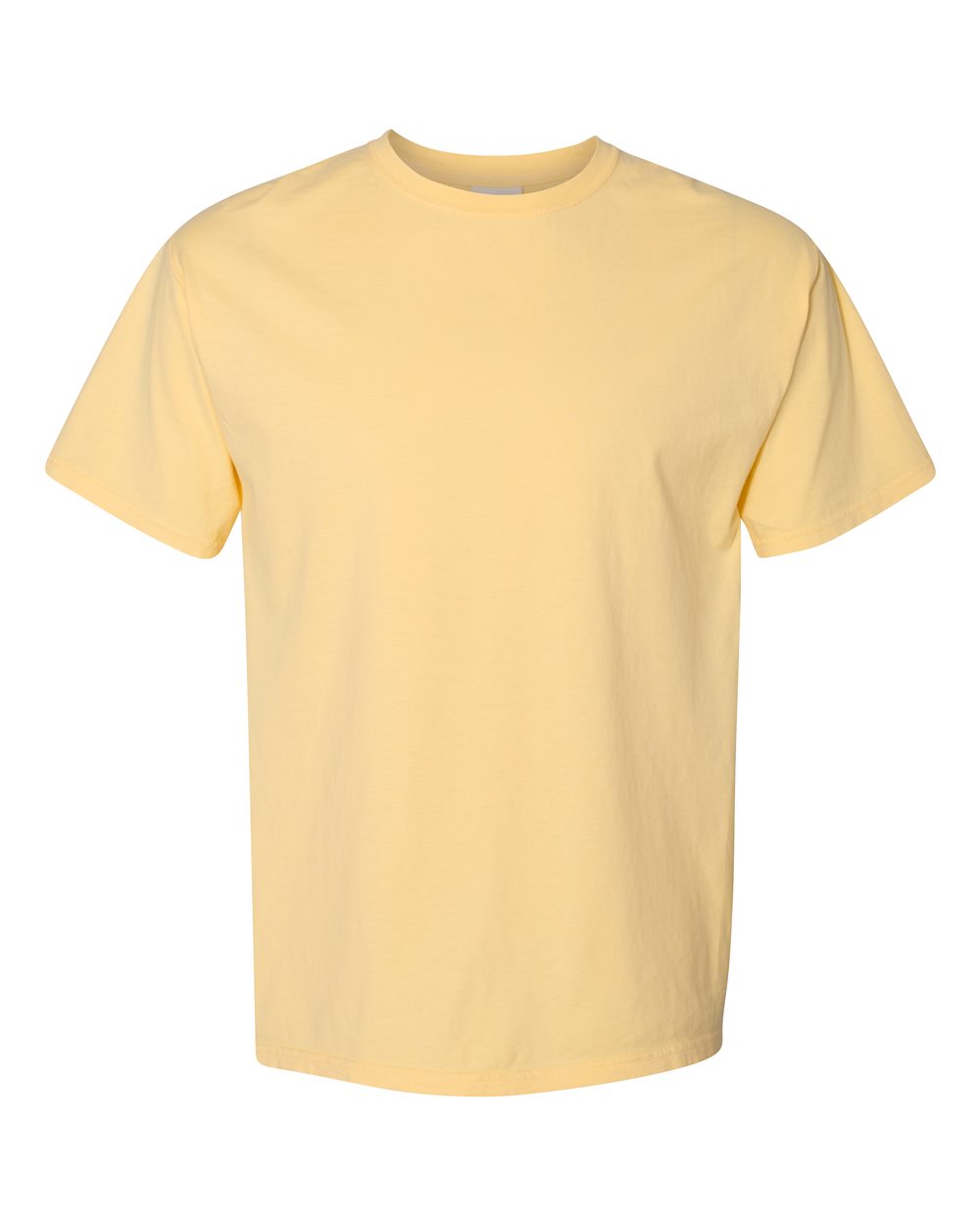 Men's Garment-Dyed T-Shirt - Front - B35100403 - Summer Squash Yellow