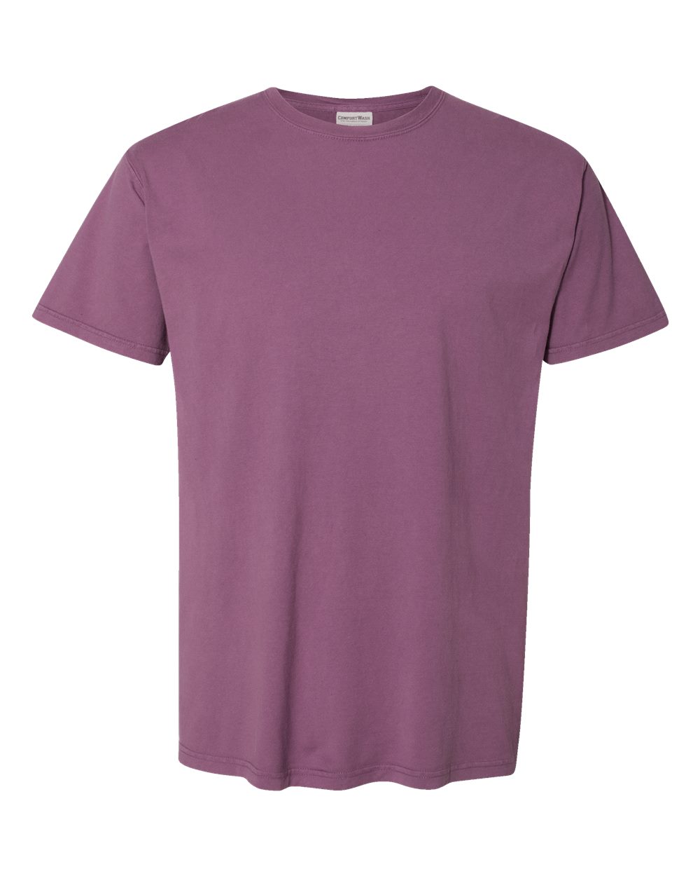 Men's Garment-Dyed T-Shirt - Front - B35100673 - Purple Plum Raisin