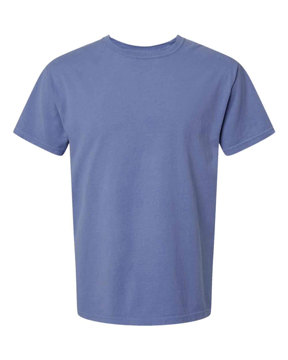 Men's Garment-Dyed T-Shirt - Front - B35100692 - Frontier Blue