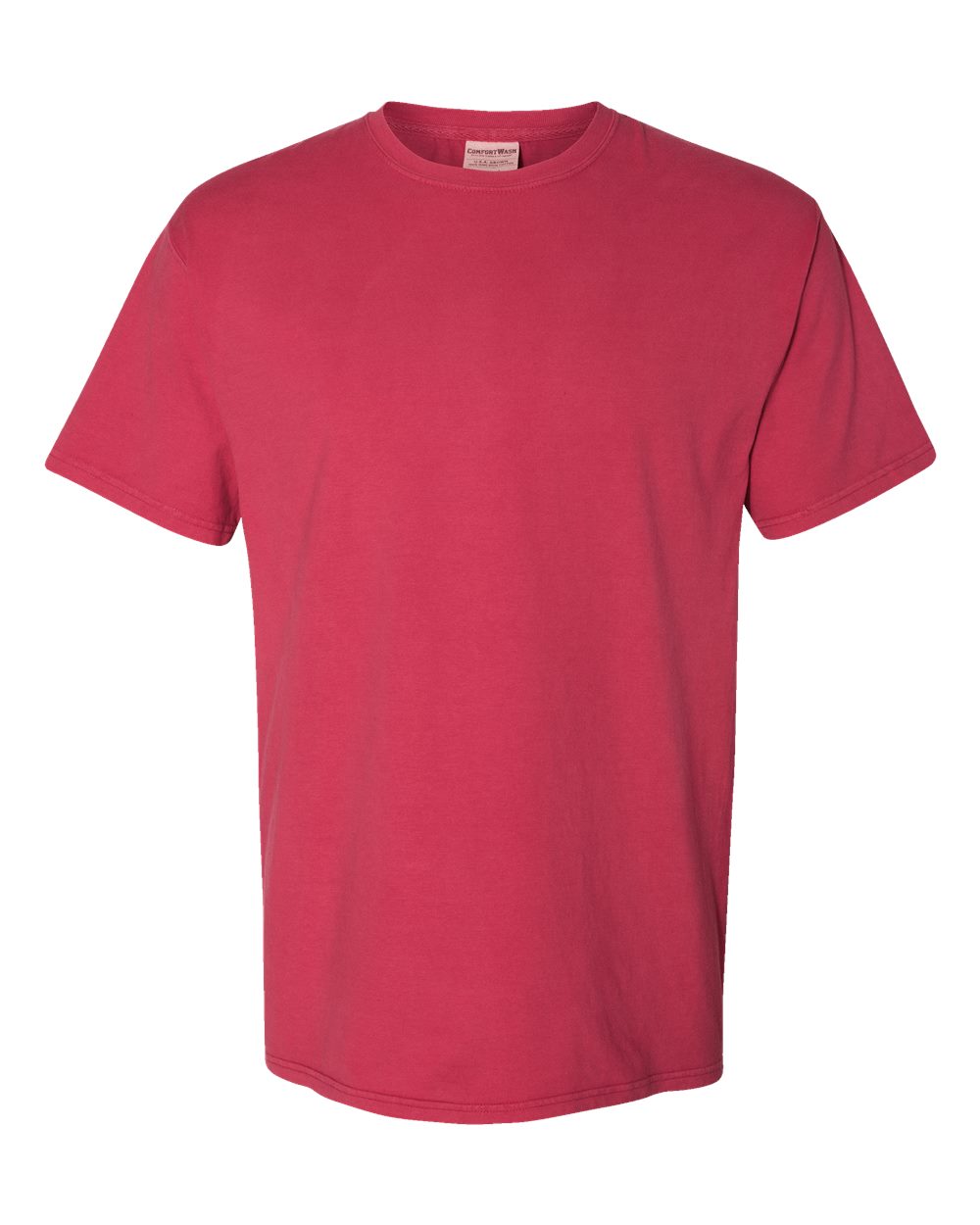 Men's Garment-Dyed T-Shirt - Front - B35100703 - Crimson Fall