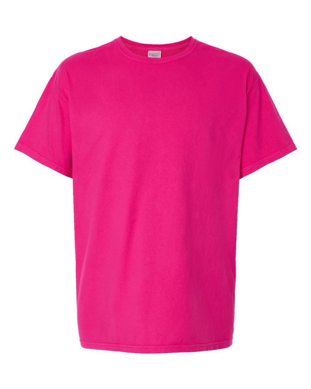 Men's Garment-Dyed T-Shirt - Front - B35100883 - Peony Pink
