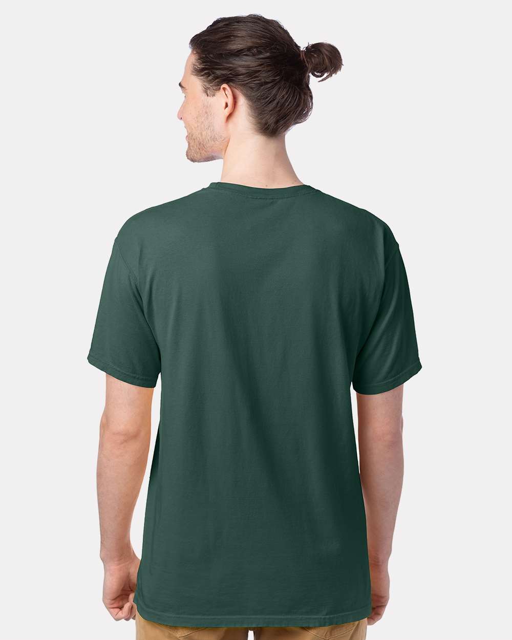 Men's Garment-Dyed T-Shirt - OnModelBack - B35100073 - Field Green