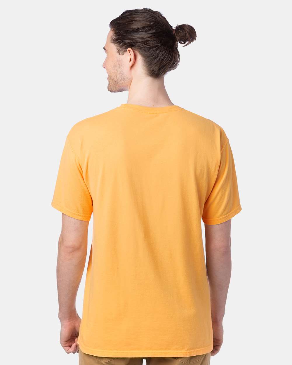 Men's Garment-Dyed T-Shirt - OnModelBack - B35100123 - Butterscotch