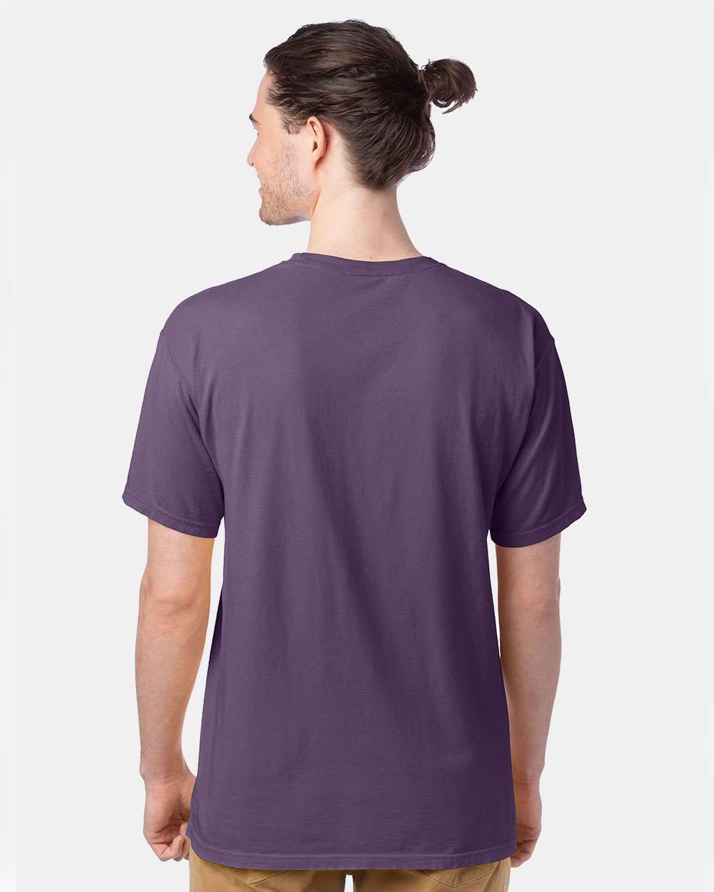 Men's Garment-Dyed T-Shirt - OnModelBack - B35100153 - Grape Soda