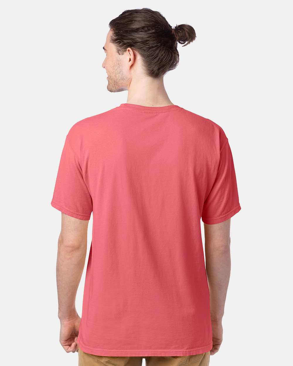 Men's Garment-Dyed T-Shirt - OnModelBack - B35100273 - Coral Craze