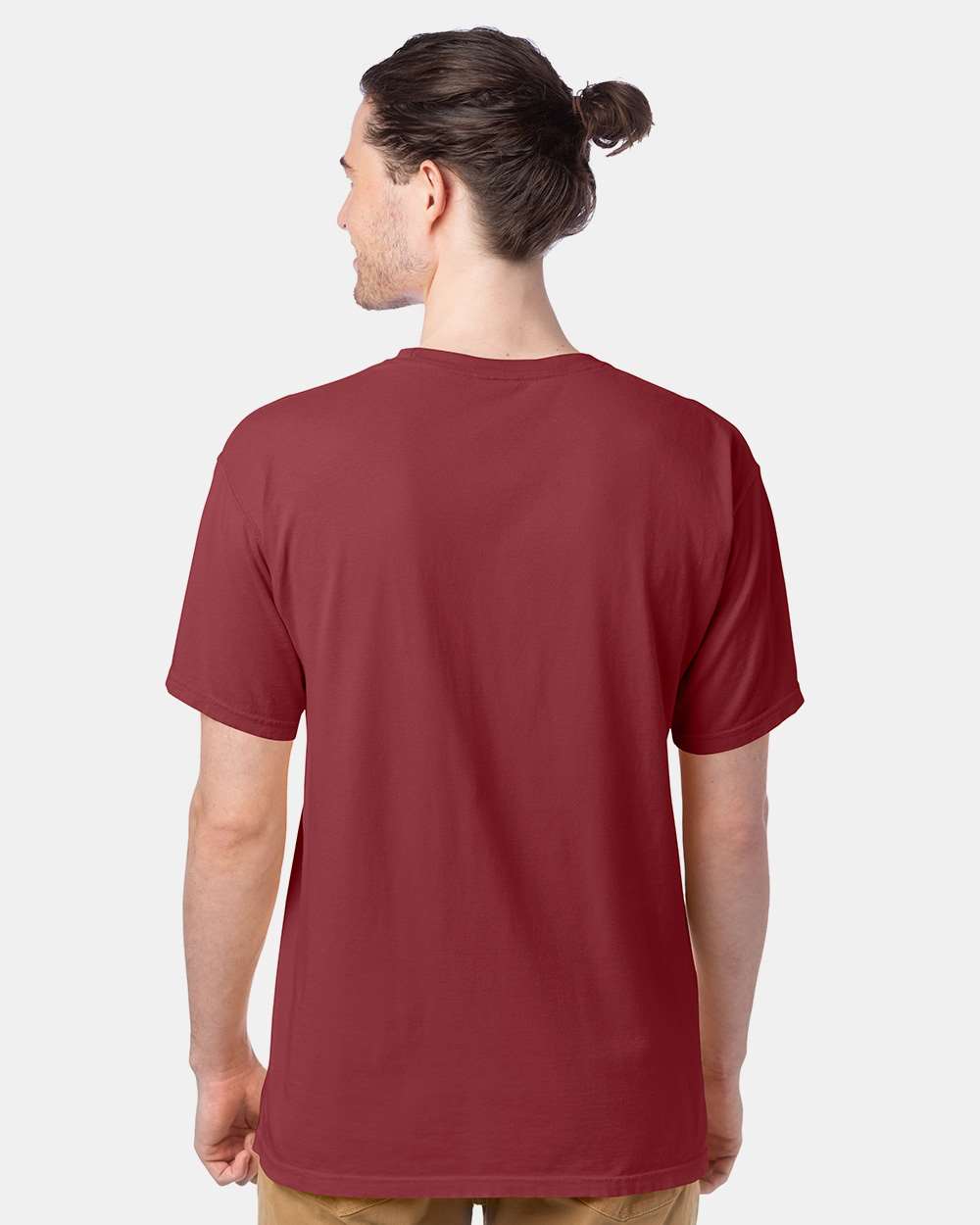 Men's Garment-Dyed T-Shirt - OnModelBack - B35100322 - Cayenne