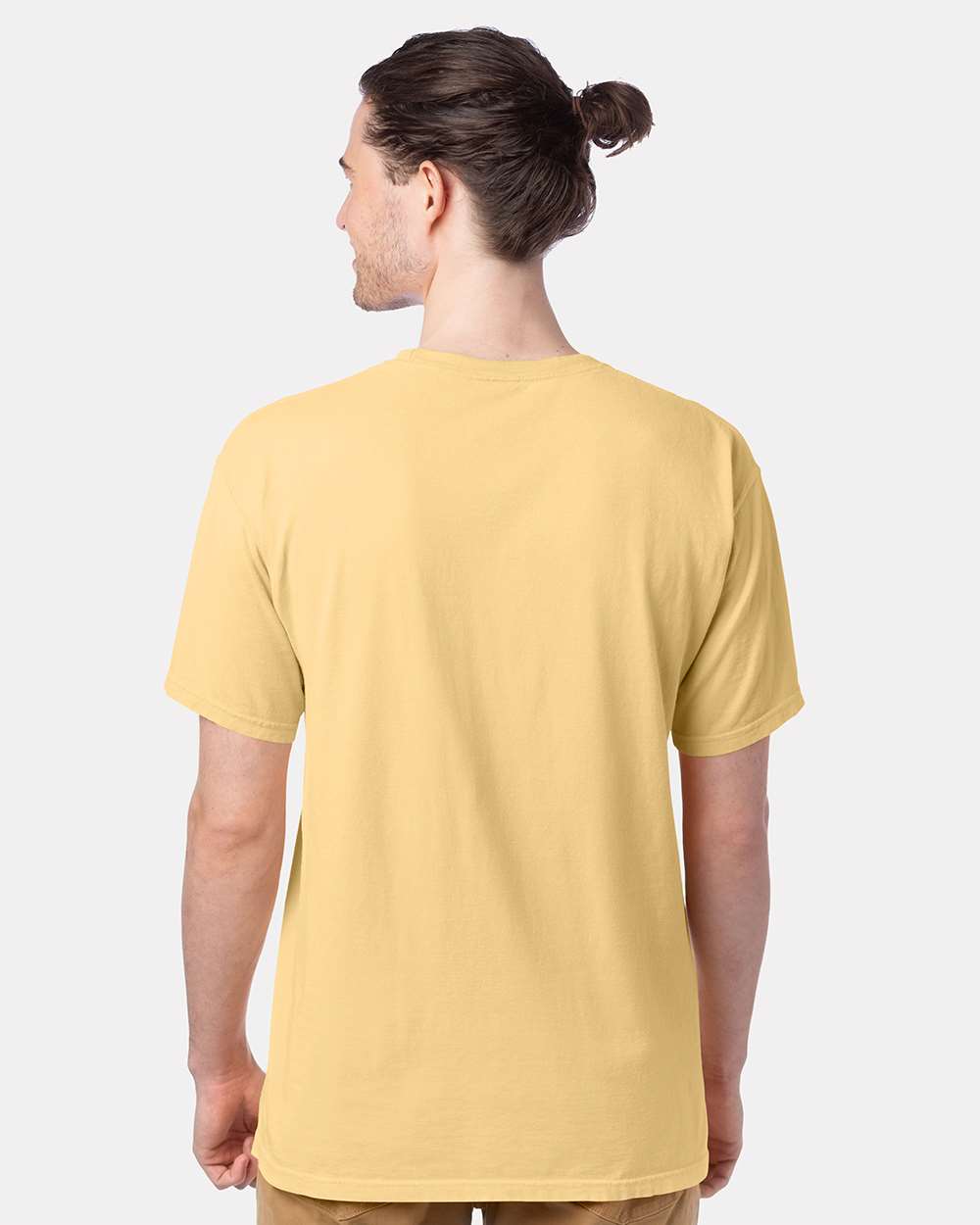 Men's Garment-Dyed T-Shirt - OnModelBack - B35100403 - Summer Squash Yellow