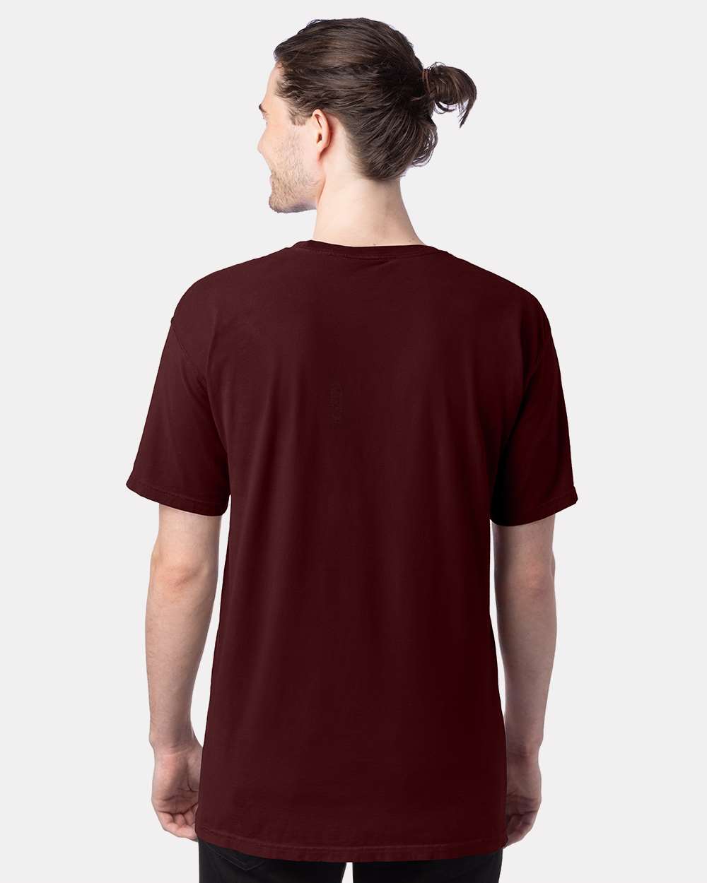 Men's Garment-Dyed T-Shirt - OnModelBack - B35100533 - Maroon