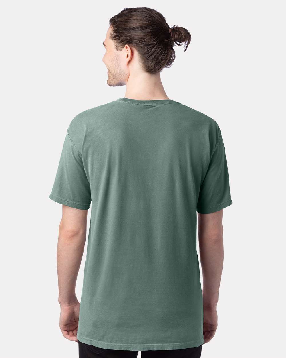 Men's Garment-Dyed T-Shirt - OnModelBack - B35100543 - Cypress Green