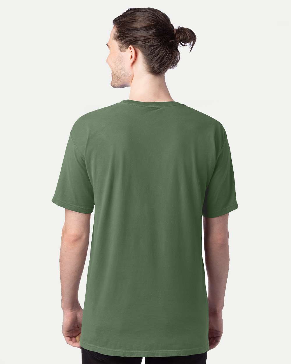 Men's Garment-Dyed T-Shirt - OnModelBack - B35100623 - Moss
