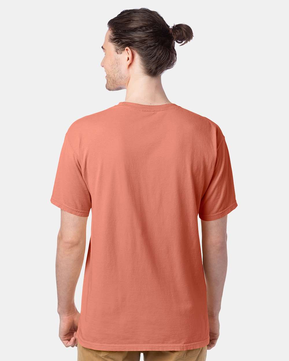 Men's Garment-Dyed T-Shirt - OnModelBack - B35100663 - Clay