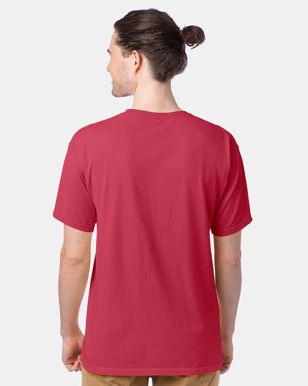 Men's Garment-Dyed T-Shirt - OnModelBack - B35100703 - Crimson Fall
