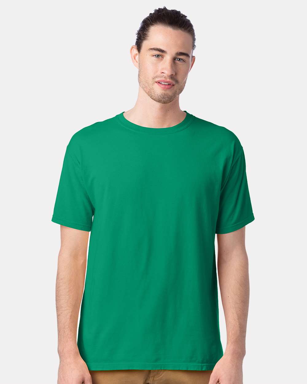 Men's Garment-Dyed T-Shirt - OnModelFront - B35100083 - Rich Green Grass