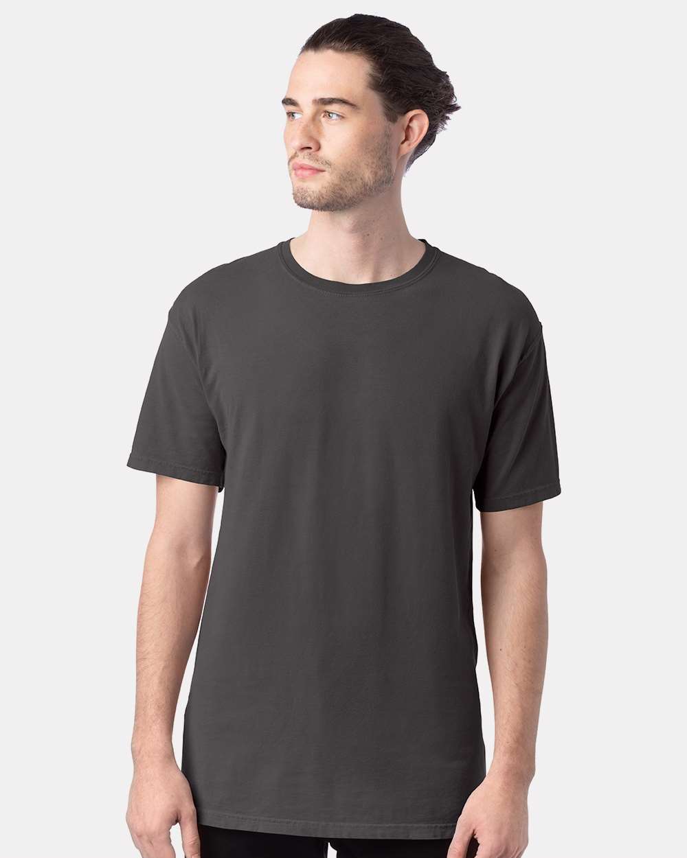 Men's Garment-Dyed T-Shirt - OnModelFront - B35100093 - New Railroad Grey
