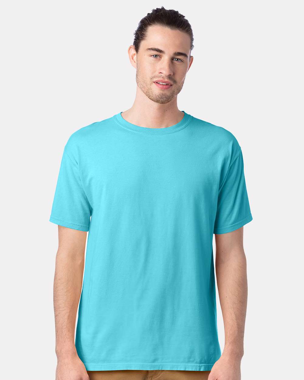 Men's Garment-Dyed T-Shirt - OnModelFront - B35100243 - Freshwater