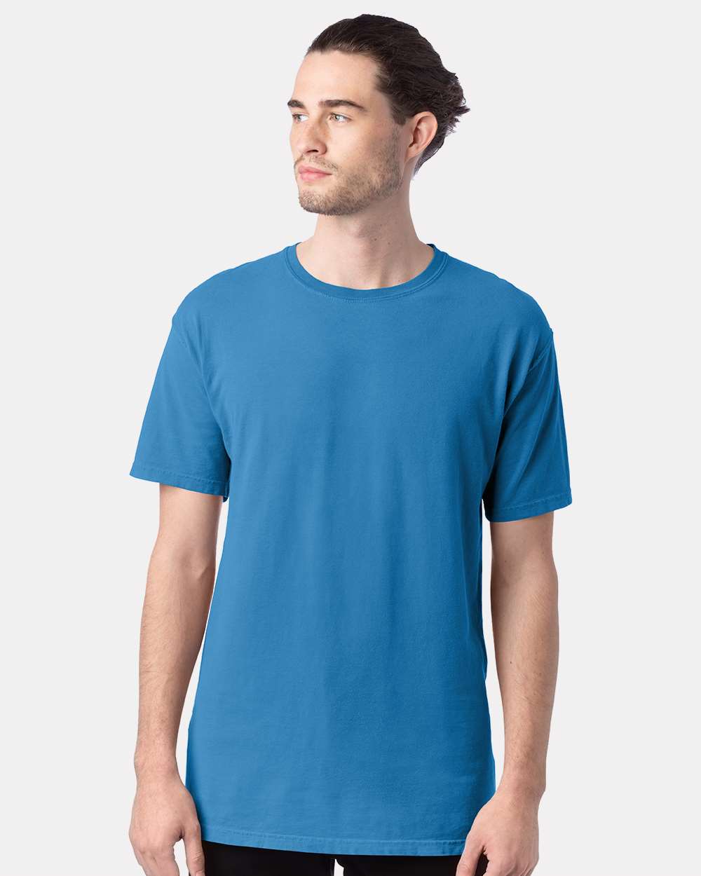Men's Garment-Dyed T-Shirt - OnModelFront - B35100253 - Summer Sky Blue