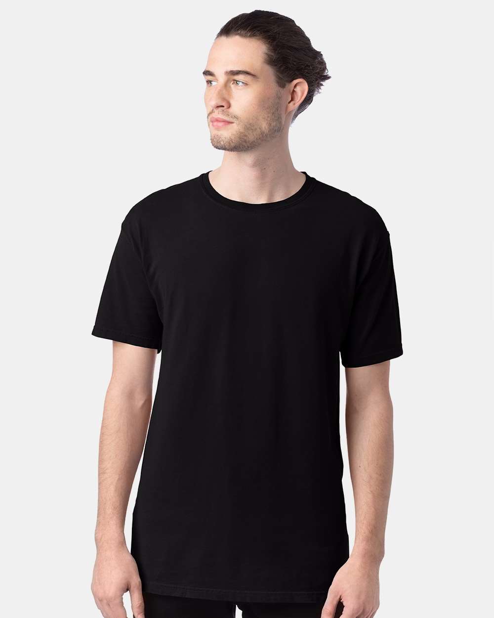 Men's Garment-Dyed T-Shirt - OnModelFront - B35100503 - Black