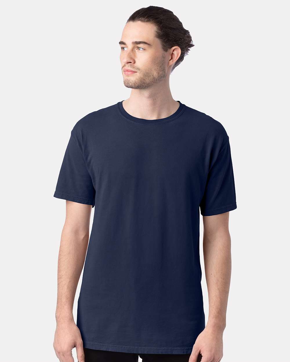 Men's Garment-Dyed T-Shirt - OnModelFront - B35100653 - Navy